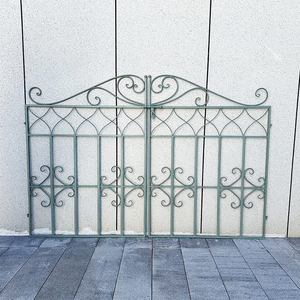 铁艺花园庭院门拱门架子户外欧式装饰院子别墅防锈双开栅栏对开门