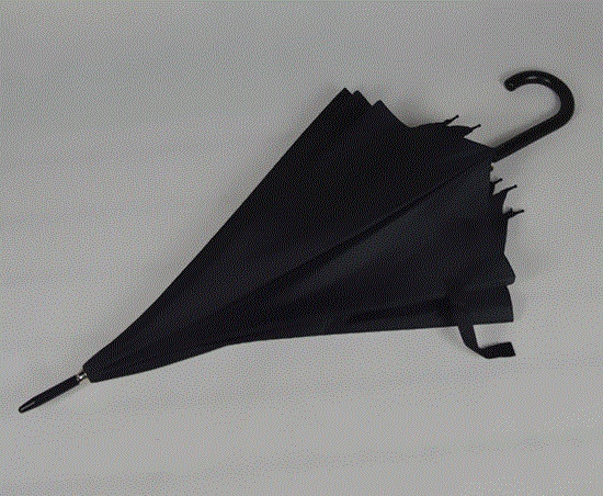 日本o购xq全黑色长柄自动雨伞婚庆伞黑伞舞蹈伞遮阳伞晴雨伞可