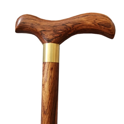 高档老年人实木拐杖防滑木质手杖轻便木头拐棍绅士文明z杖圆头黄