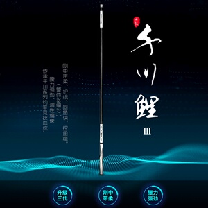 武汉天元千川鲤3代 三代碳素超轻鲤鱼鲫鱼竿大物竿台钓竿鱼竿手竿
