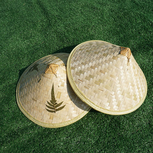 手工竹编斗笠帽成人儿童舞蹈表演道具帽农民遮阳防雨防晒采茶草帽