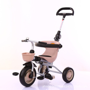 爱德格儿童三轮车脚踏车1-3岁轻便折叠婴儿手推车小孩宝宝自行车