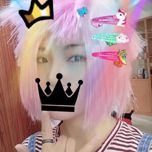 杀马特假发葬爱家族男女非主流整顶假发套直播彩色爆炸长直发头套