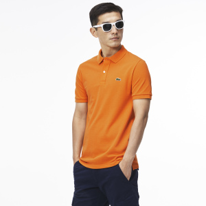 lacoste拉科斯特法国鳄鱼男士纯色商务休闲短袖优质polo衫l1221