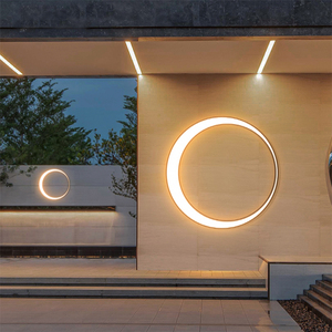 户外壁灯防水别墅庭院外墙月亮灯室外阳台露台装饰壁画花园背景灯