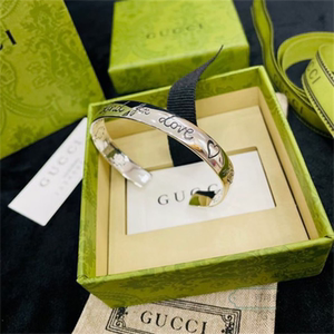 gucci/古驰 21新款爱无畏系列花鸟手镯王源同款男女情侣手环925银