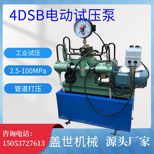 4DSB(Y)电动试压泵四缸高压管道打压泵阀门打压机水管测试压力泵