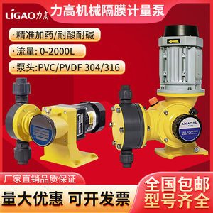 力高GM机械隔膜加药计量泵污水厂投药泵不锈钢耐酸碱LIGAO防爆泵