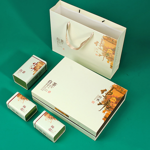 白茶包装盒空礼盒一斤茶叶空盒通用安吉白茶礼品盒茶叶盒散茶盒子
