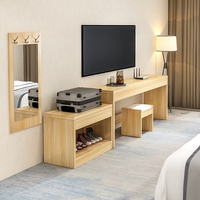 宾馆家具标间全套电视桌组合酒店客房电视柜床挂衣镜公寓衣柜简约
