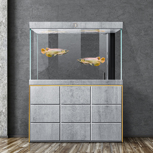 睿美鱼缸1号系列叠玉客厅家用隔断办公室大型底滤免换水水族箱