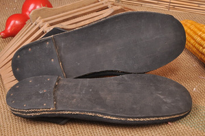 日本购老衣服鞋类道具七八十年代黑色橡胶底布鞋xz408f影视道