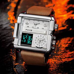 【飞克feice】方形创意个性时尚男士手表-fk030