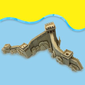 木制益智成人3d立体拼图 建筑手工拼装万里长城仿真模型玩具包邮