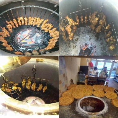 坑鱼花羊腿专业馕烤炉烤羊排烤羊全煤气炉子新疆家用刻烤商用