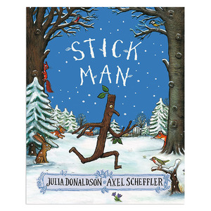 进口英文原版 stick man 朱莉娅唐纳森:火柴人 圣诞主题 儿童插画绘本