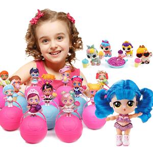 亿奇惊喜猜拆乐娃娃球盲盒蛋小伶公主qcp女孩喷女孩玩具lol儿童节