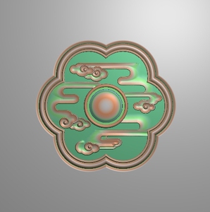 祥云沙发精雕图