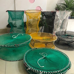 螃蟹笼海用海边抓螃蟹笼子密眼虾笼海鱼笼可折叠捕鱼笼