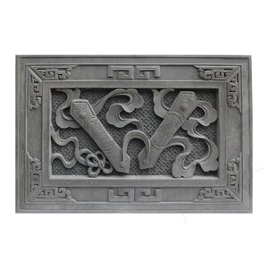 新品古建仿古青砖砖雕浮雕影壁墙照壁砖装饰挂q件暗八仙系列阴定