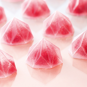 日式正宗琥珀水晶钻石糖夹心水果软糖韩国樱花咀嚼儿童节零食