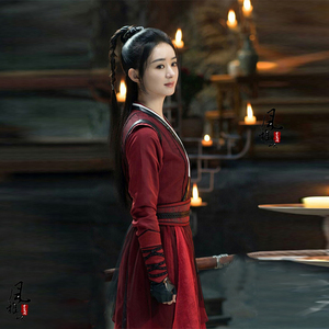 有翡赵丽颖周翡楚乔同款古装女汉服侠女装剑客女侠v服骑马帅气超