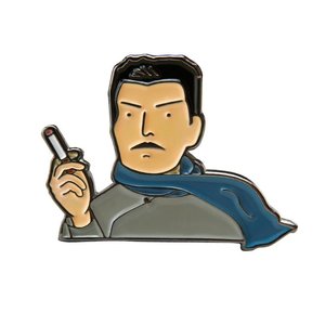 lz金属文学背包胸章配饰别针周树人勋章书包固定徽章衣服胸针鲁迅