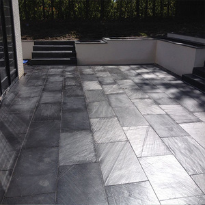 天然青石板庭院花园室外阳台院子露台仿古防滑地砖户外石材地板砖