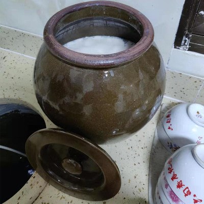装猪油罐子中式陶瓷老式耐高温家用厨房带盖大容量放调料罐辣椒酱