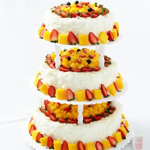 幸福西饼步步高升三层生日蛋糕深圳北京广州上海重庆全国同城配送