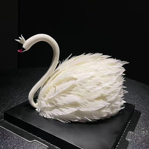 网红高颜值白黑天鹅生日蛋糕同城配送全国女友老婆闺蜜上上海广州