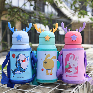 儿童一年级水杯上学专用保温杯女有杯盖幼儿园小号小学生杯子可爱