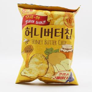 韩国原装进口蜂蜜黄油薯片土豪入土豆片薯片膨化休闲零食60g