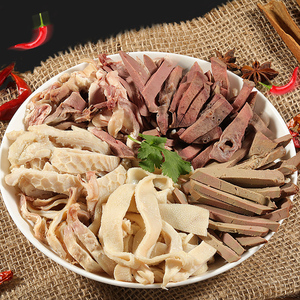 内蒙古清真原味2斤熟牛杂无肝牛肉半成品现杀牛肚牛杂碎火锅食材