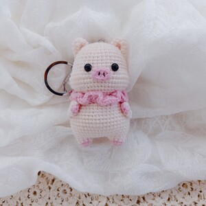 米朵编织十二生肖小猪包包挂件手编牛奶棉毛绒玩偶钥匙扣生日礼物