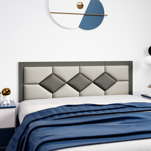 新款床头板软包一米八自粘无床头大靠背垫榻榻米墙围软包墙贴定制