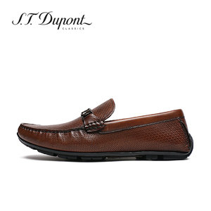 正品法国都彭男士头层牛皮马衔扣菲拉超轻底厚底乐福男皮鞋0人付款