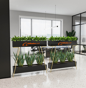 办公隔断花架室内创意落地装饰花箱花墙围栏定制镀锌入户屏风隔墙