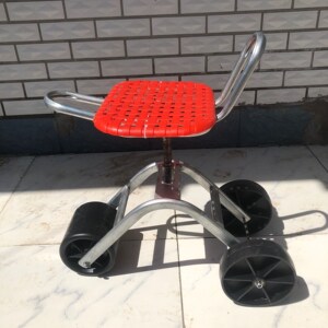 大棚懒汉车移动懒人凳种植采摘车农活旋转升降座椅田间工作专用