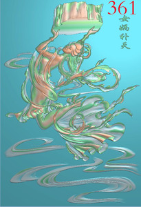 精雕图361女娲补天,精雕图浮雕木雕玉雕图jdp图