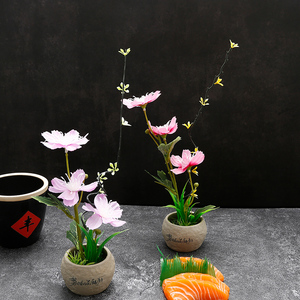 酒店刺身摆盘装饰花草盘饰菜品点缀创意意境西餐装饰品冷菜小摆件