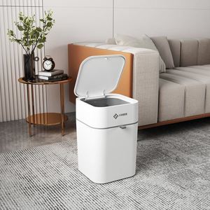 智能垃圾桶全自动打包换袋大容量方形家用按压带盖密封客厅厨房.