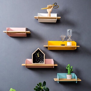 店墙挂创意风装饰家居件墙上饰置餐厅奶茶墙壁挂墙面工业挂物架