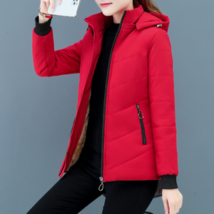 正品乔丹羽绒棉服女短款冬季装女士2022年新款棉衣羊羔加绒加厚外