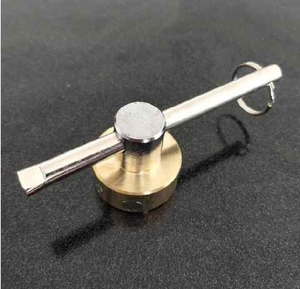 管道开锁一字形锁闭阀自来水暖气阀门钥匙一字暧气闭锁包开暖气管