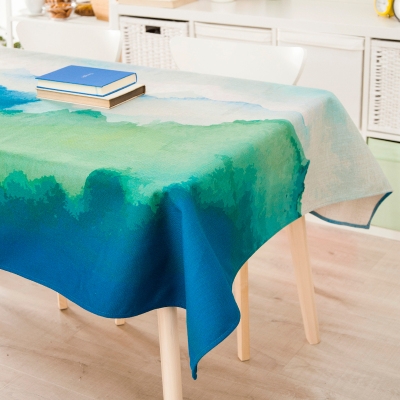 水彩画桌布