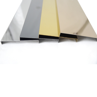 直角l型收边条玫瑰金304不锈钢踢脚线电视背景墙中w式吊顶装饰线