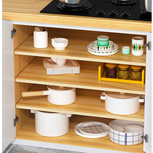 橱柜分层架隔板置物架柜子收纳隔层分隔实木板下水槽厨房各种神器