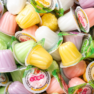 喜之郎乳酸果冻布丁散装 单一口味 休闲儿童零食整箱水果味果冻条