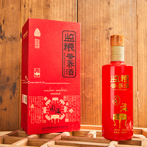 监利粮酒纯粮苦荞白酒系列瓶装圆满450ml节日送礼自饮监粮厂家6瓶